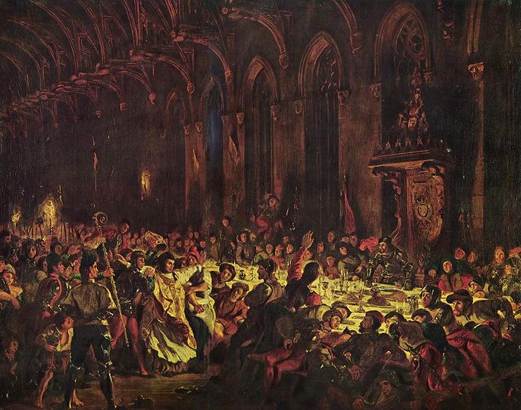 Eugene Delacroix Ermordung des Bischofs von Luttich oil painting picture